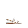 Ferragamo Vara Sandals — Silver