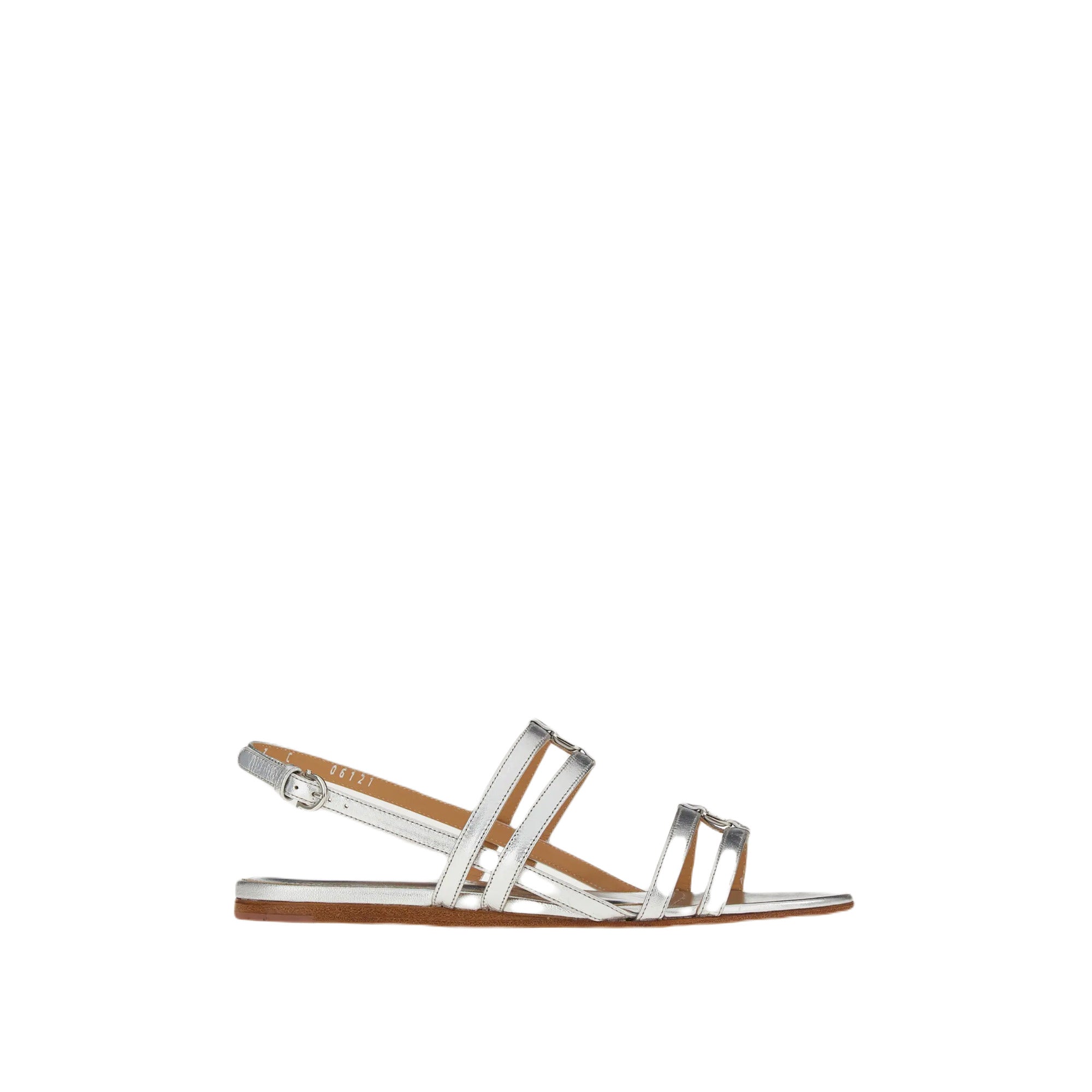 Ferragamo Vara Sandals — Silver
