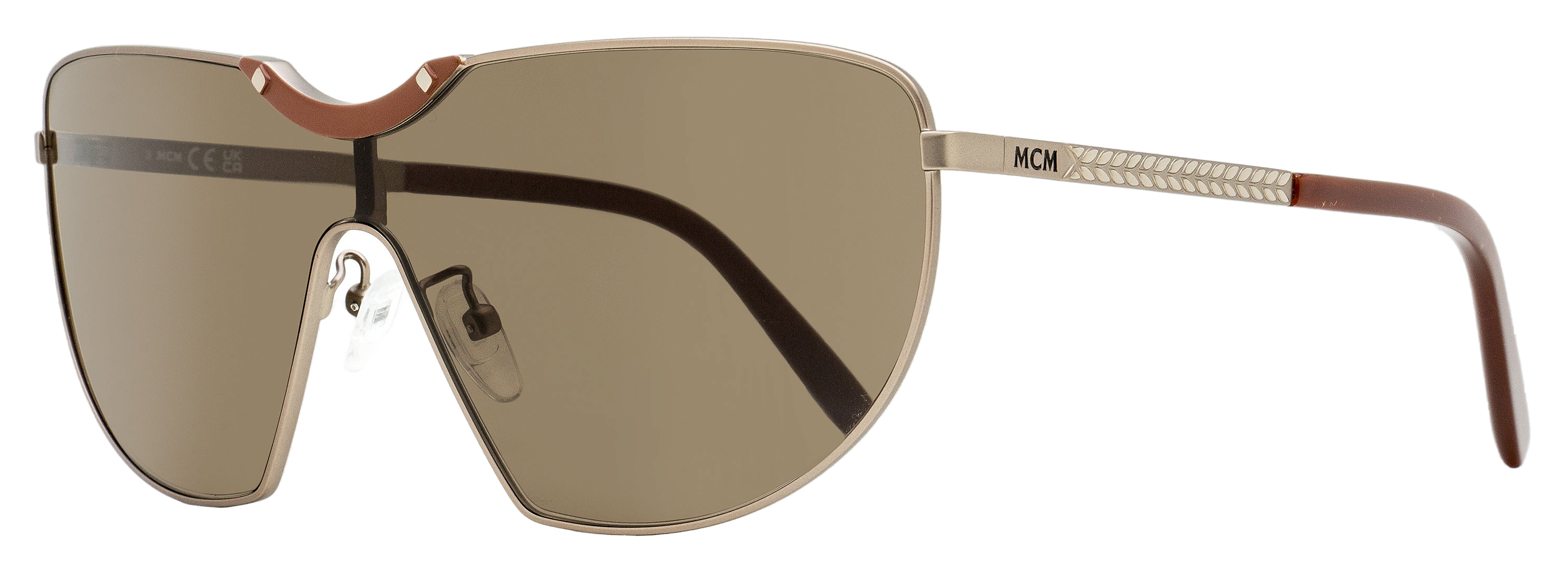 MCM MW0026-H Monogram Shield Sunglasses — Bronze