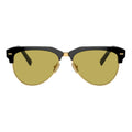 Miu Miu MU09ZS1AB07O Yellow-Tinted Sunglasses — Black
