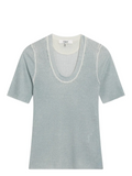 Chloé Ribbed Cotton Sweater — Blue