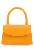By Far Leather Top Handle Bag — Orange
