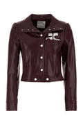 Courreges Vinyl Blazer — Purple
