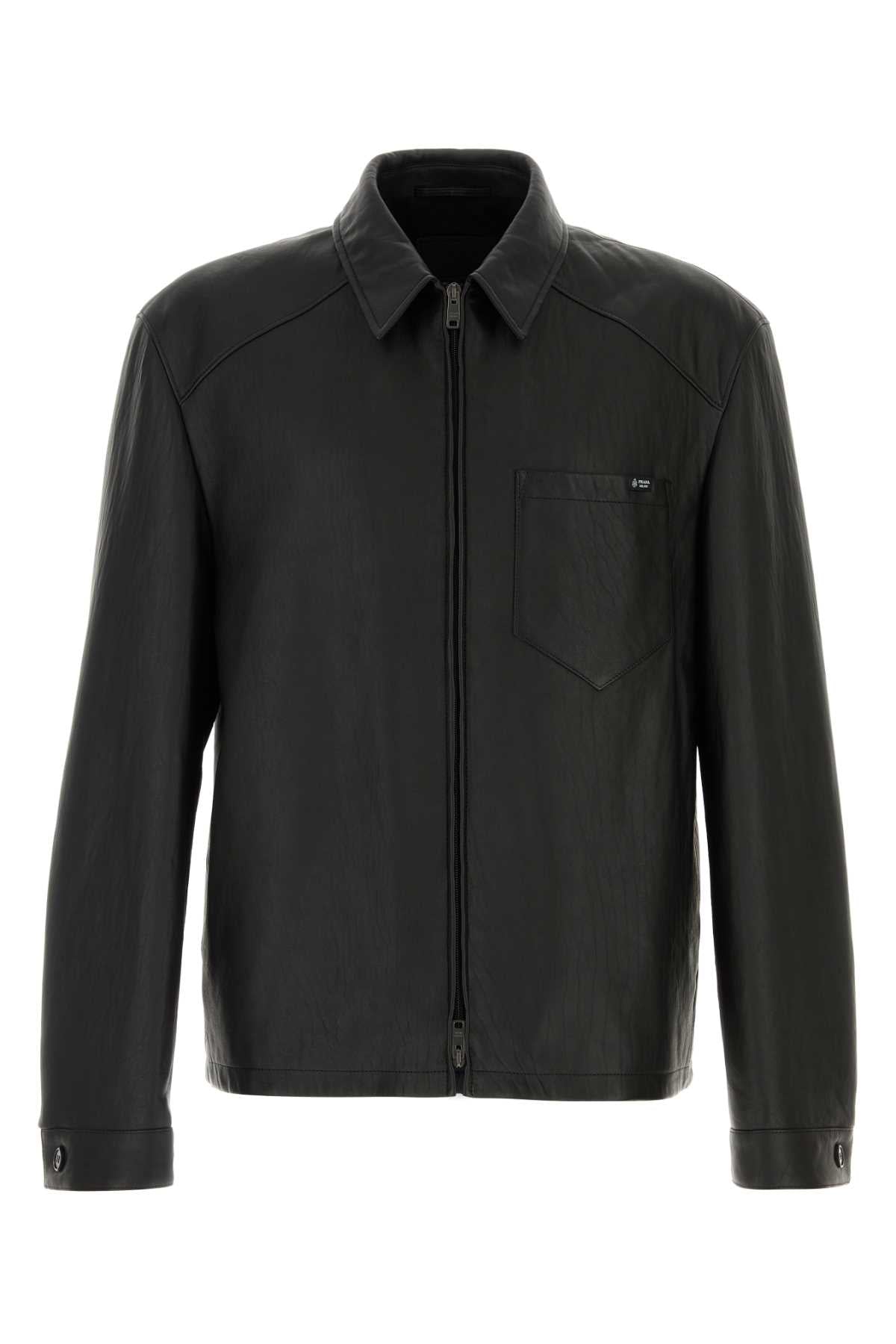 Prada Pelle Jacket — Black