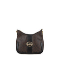 Coach Monogram Canvas Crossbody Bag — Brown