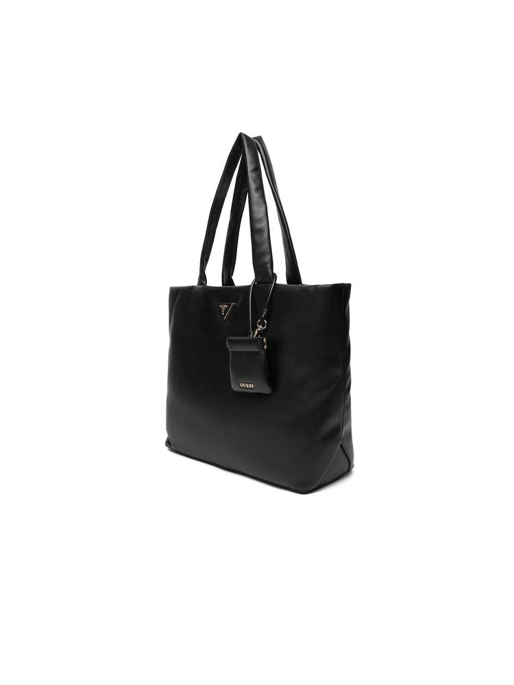 Guess Polyurethane Tote Bag — Black