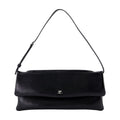 Courreges Leather Cuff Clutch — Black