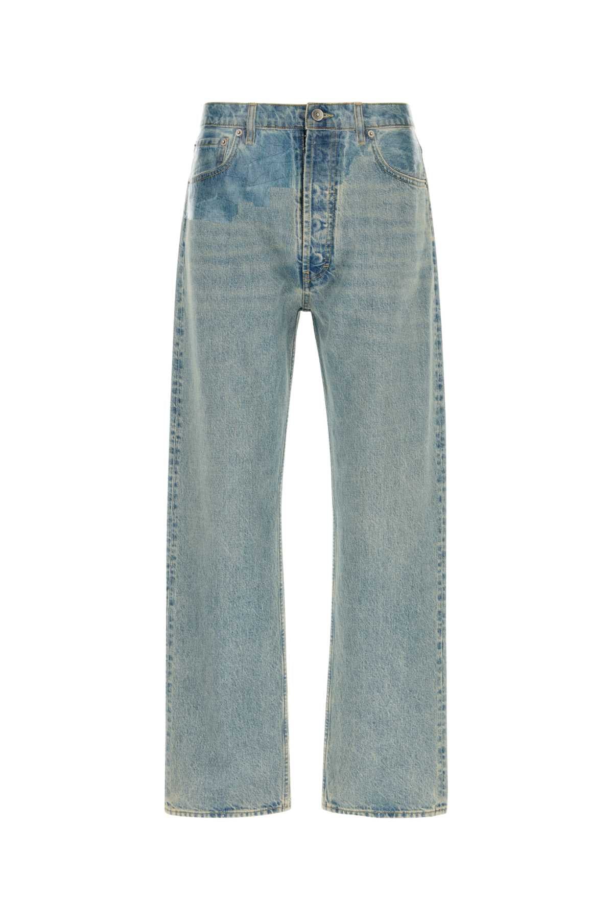 Maison Margiela Light-Wash Denim Jeans — Blue