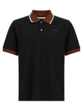 Marni Contrasting Collar Polo Shirt — Black