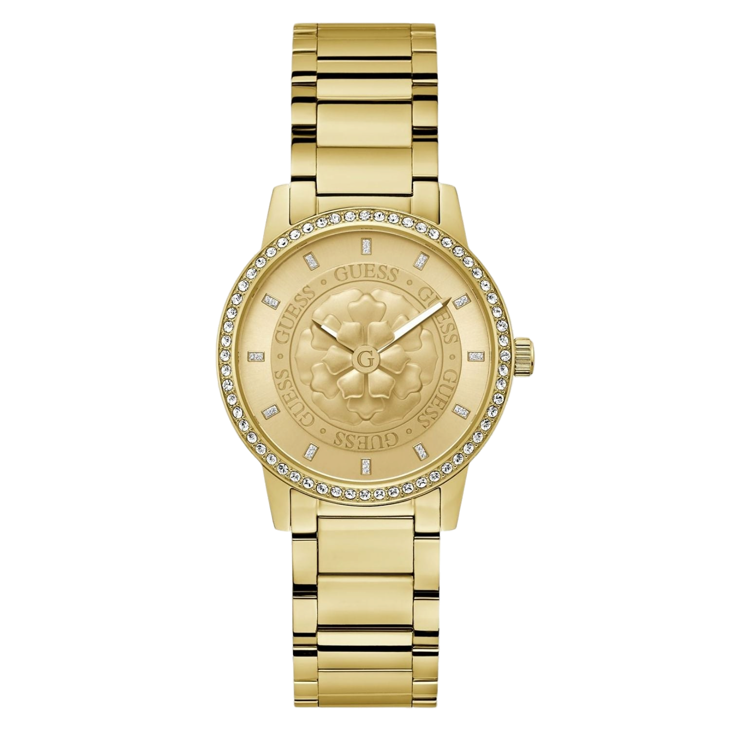 Guess Crystal-Embellished Gold Watch — Gold