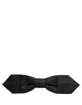 Dolce & Gabbana Silk-Blend Pre-Tied Bow Tie — Black