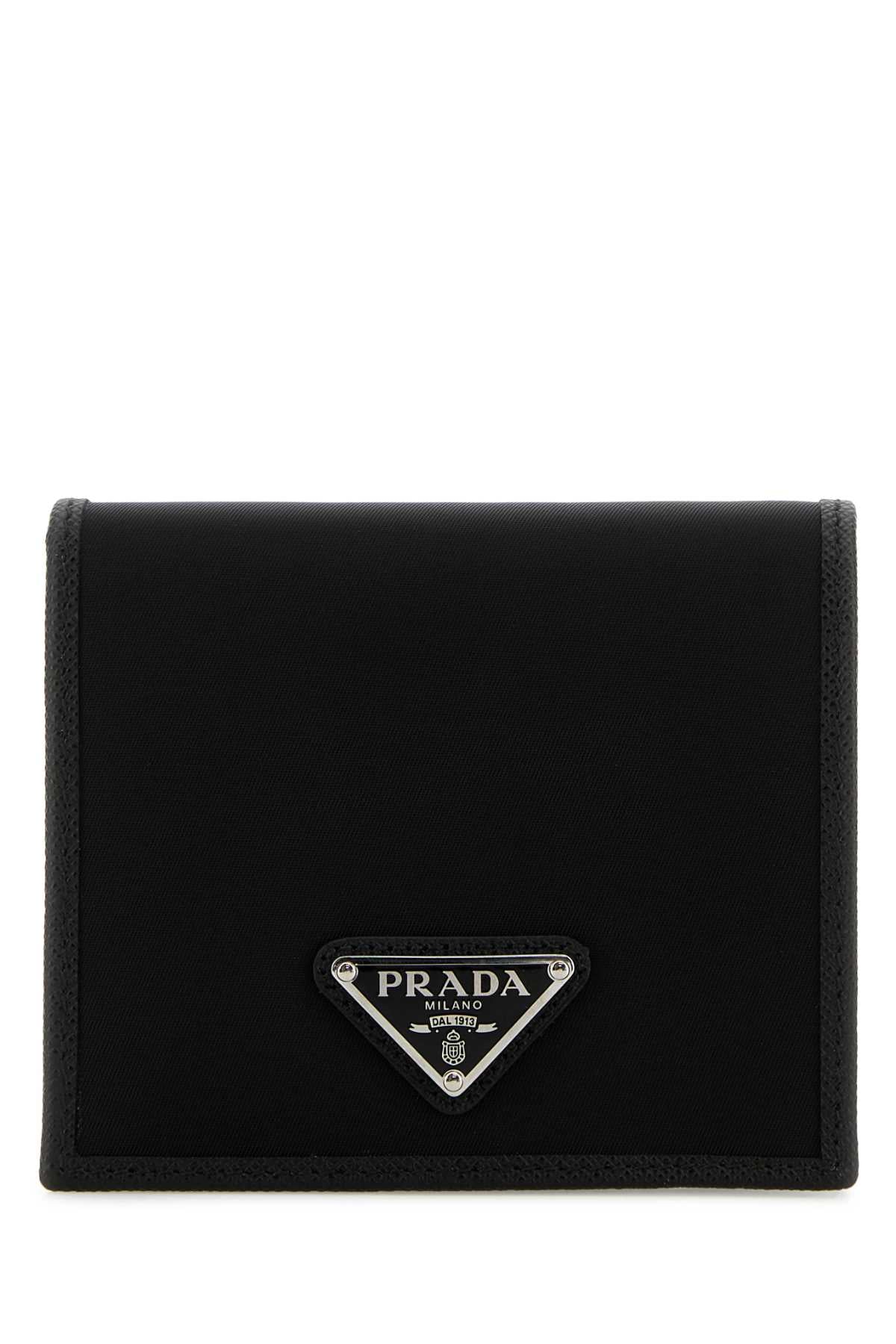 Prada Nylon and Leather Wallet — Black