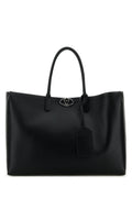 Valentino Garavani Calf Leather Tote Bag — Black