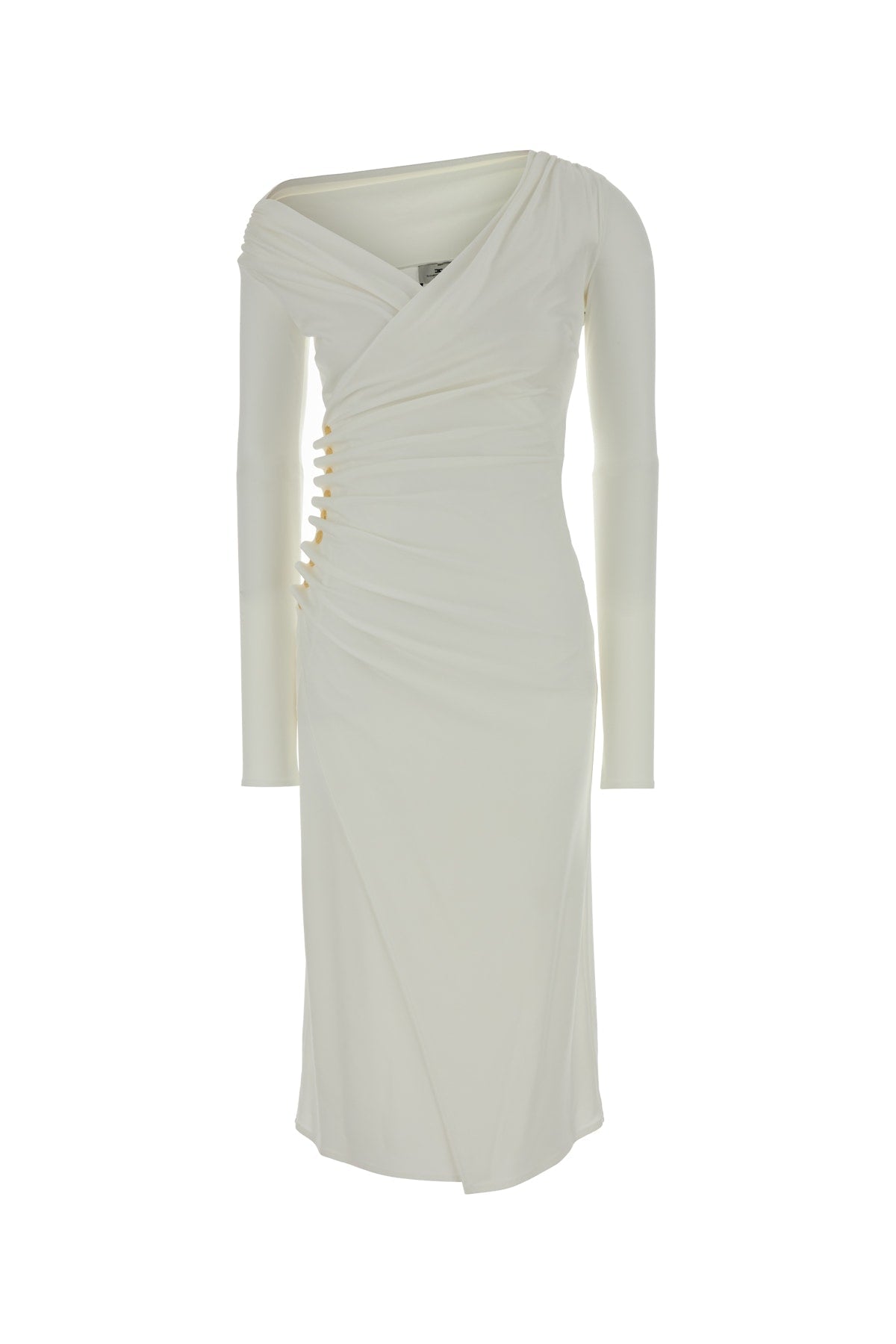 Elisabetta Franchi Midi Dress — White
