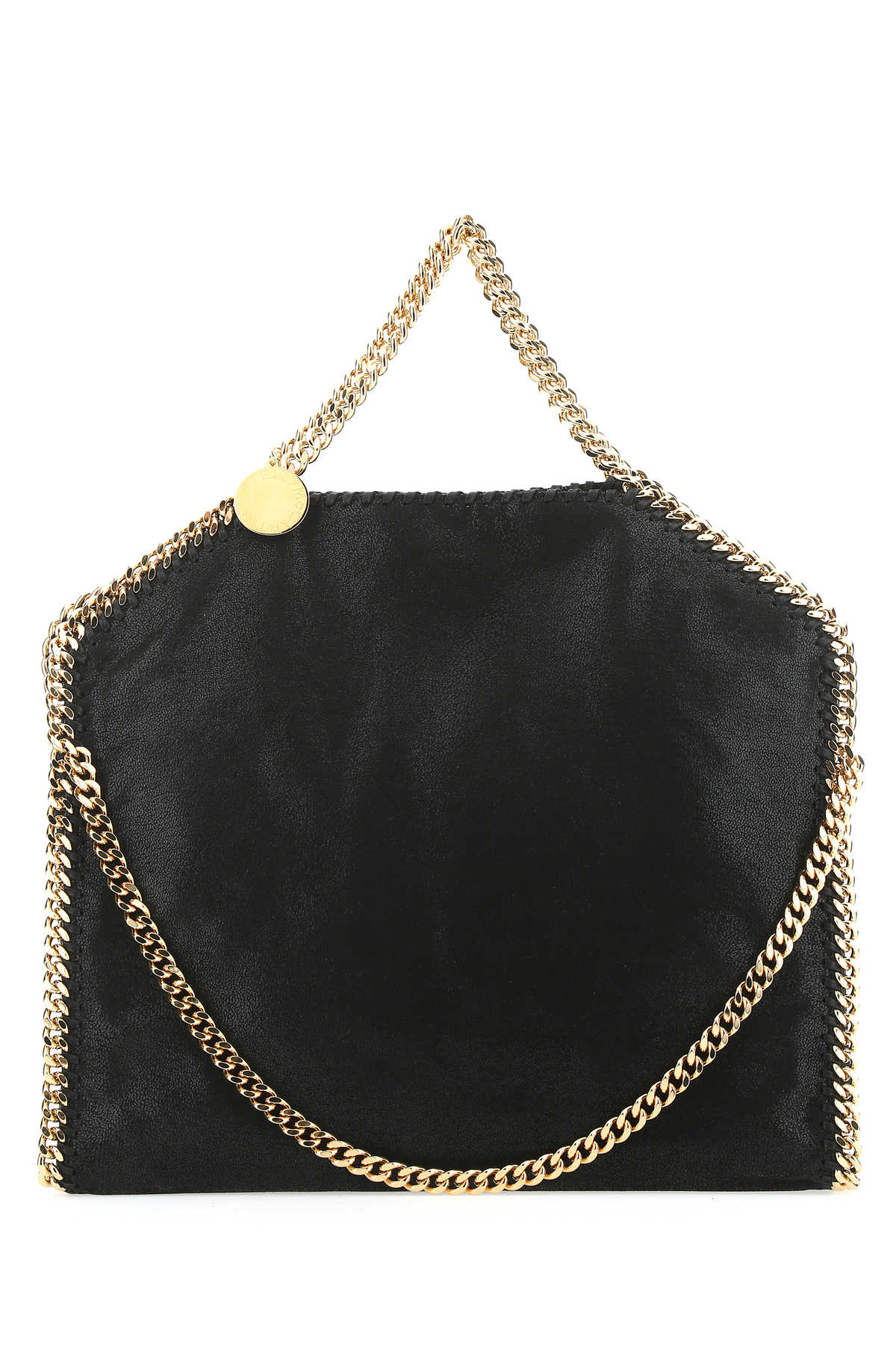 Stella McCartney Chain-Trimmed Shoulder Bag — Black