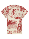 Vivienne Westwood Graphic Cotton-Cashmere T-Shirt — Red
