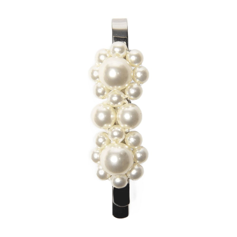 Simone Rocha Pearl-Embellished Flower Hair Clip — White