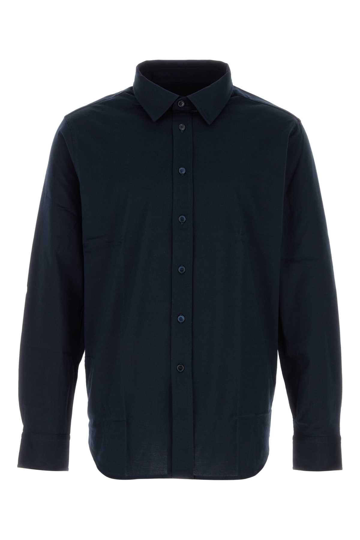 Brioni Cotton Shirt — Navy