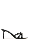 Prada Knotted Leather Sandal — Black