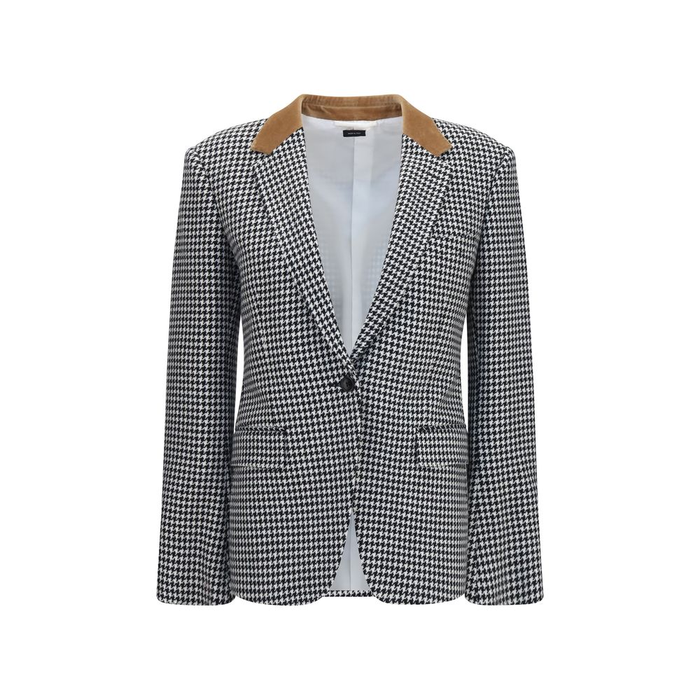 Tom Ford Houndstooth Cashmere Blazer — Multicolor