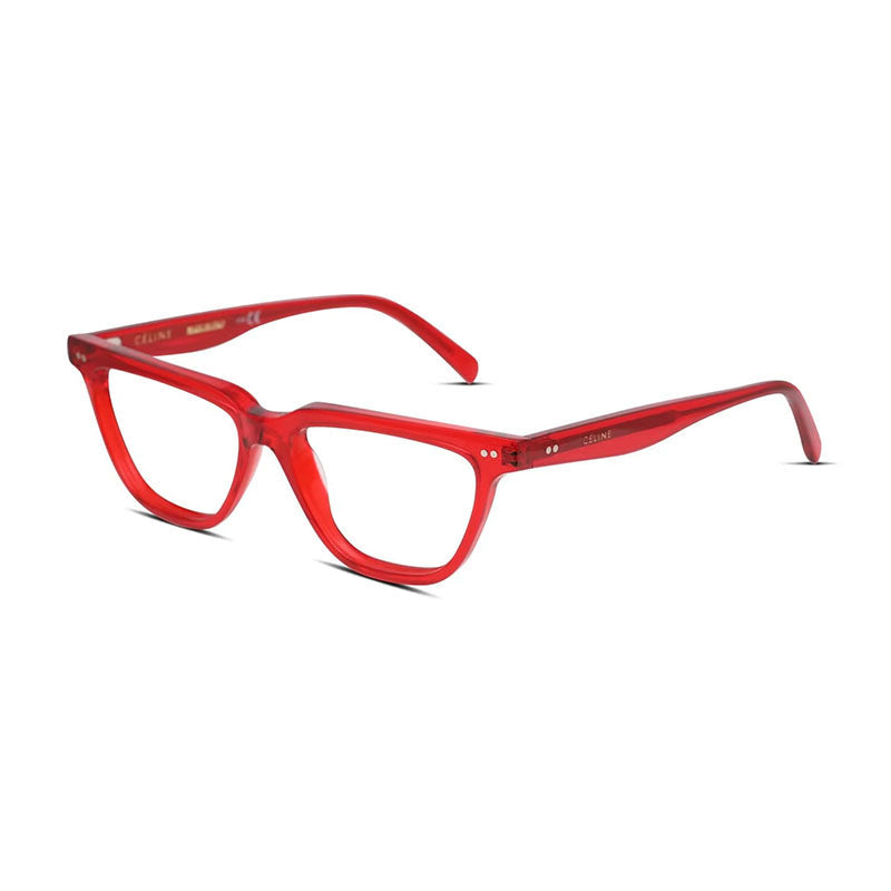 Celine CL50009I066 Square Acetate Eyeglasses — Red