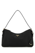 Prada Nylon with Gold-Tone Hardware Shoulder Bag — Black