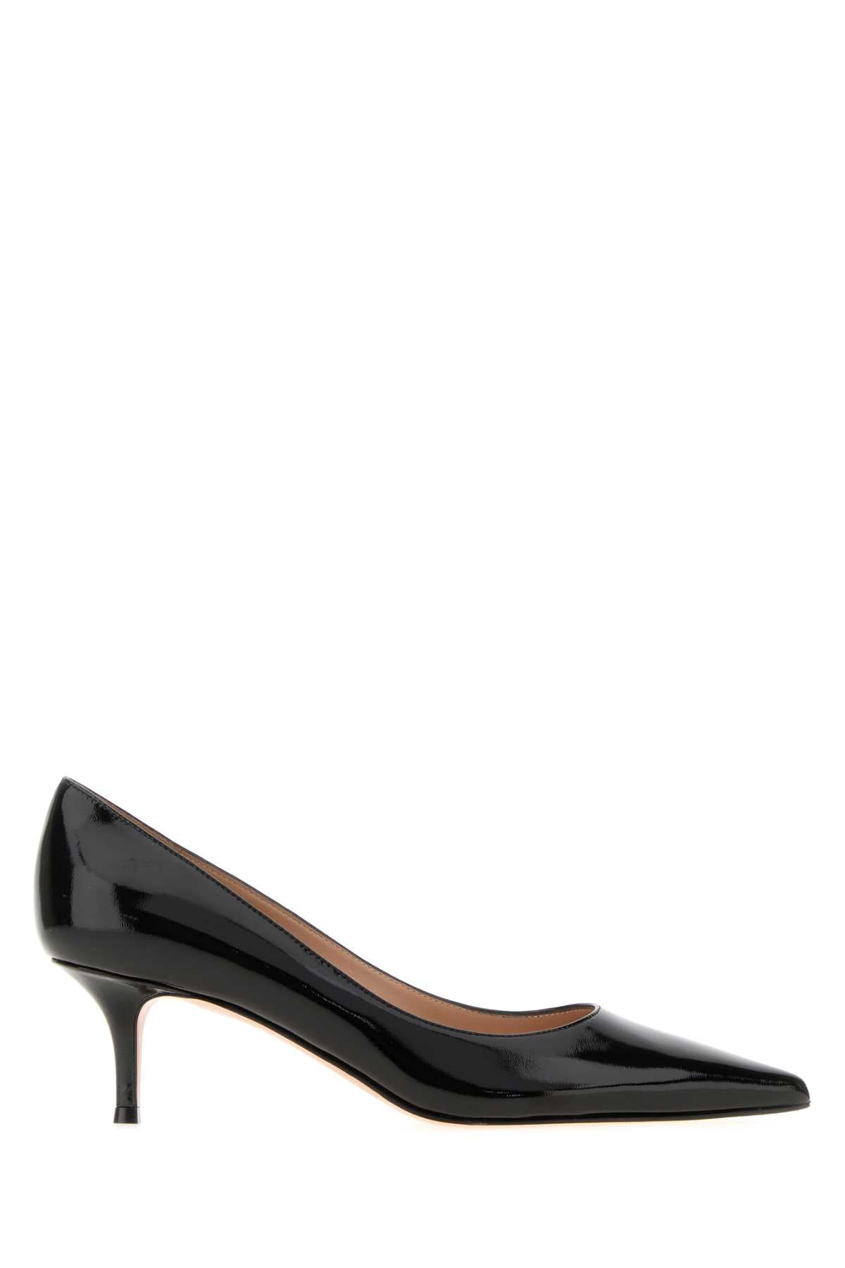 Gianvito Rossi Patent Leather Pump — Black