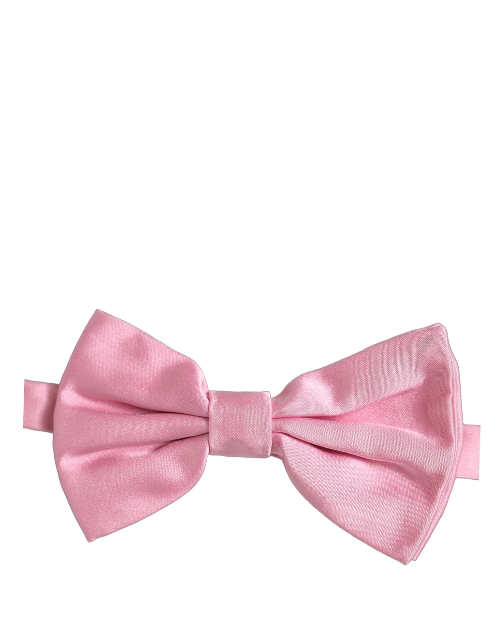 Dolce & Gabbana Silk Satin Bow Tie — Pink