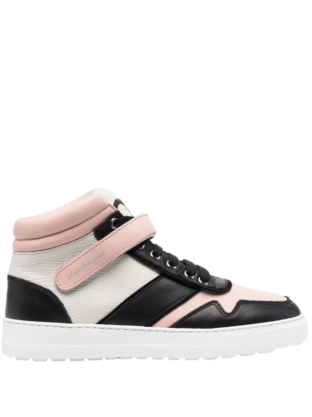 Ferragamo Noe High-Top Sneaker — Multicolor