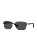 Burberry 0BE3163 Metal Rectangle Sunglasses — Gray