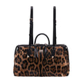 Dolce&Gabbana Leopard-Print Calfskin Shoulder Bag — Multicolor