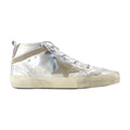 Golden Goose Deluxe Brand Mid Star Sneaker — Silver