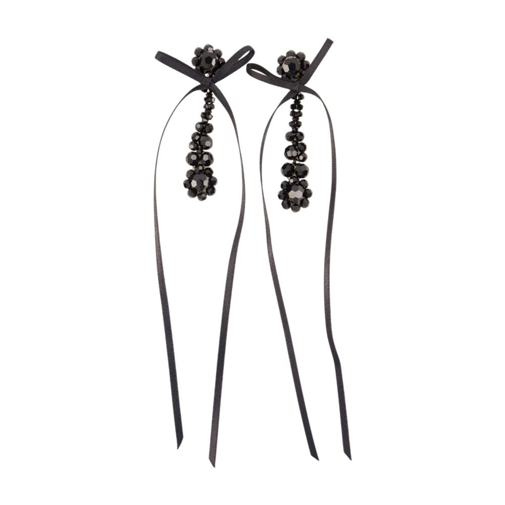 Simone Rocha Victorian Drip Earrings — Black