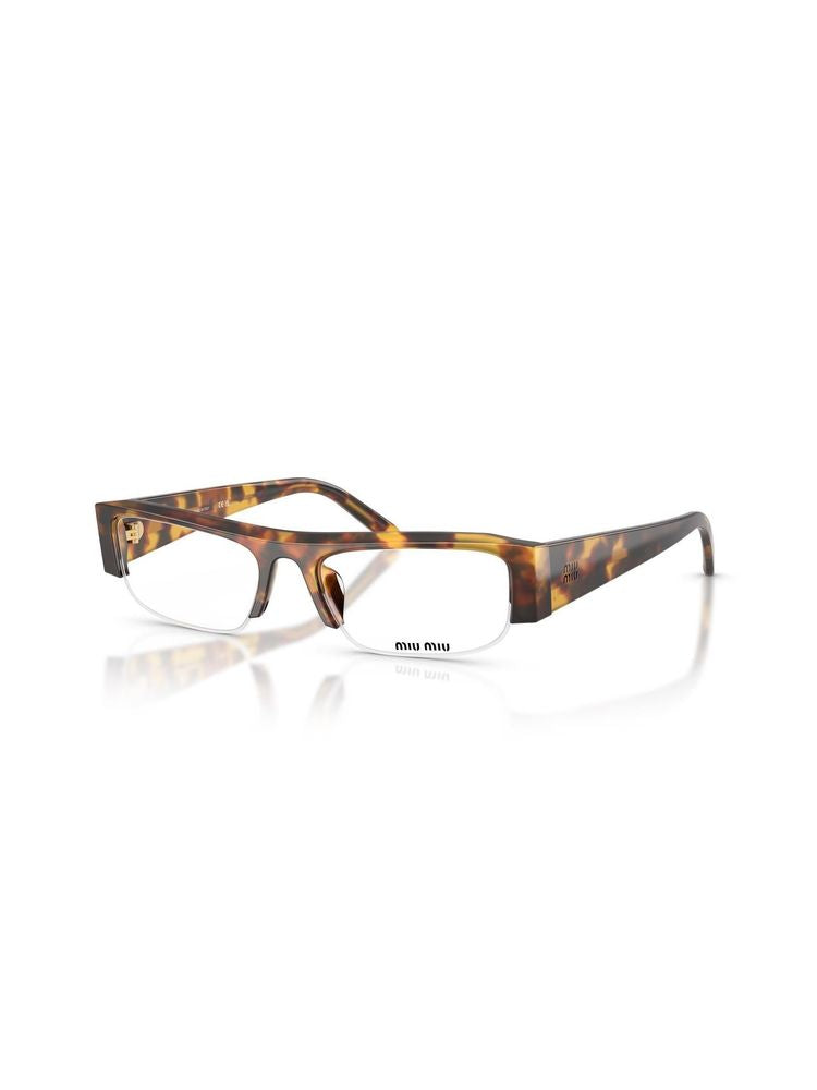 Miu Miu 0MU Tortoiseshell Acetate Eyeglasses — Brown