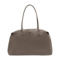 Courreges Leather Shoulder Bag — Brown