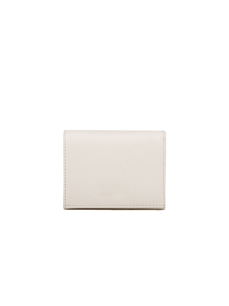 Coccinelle Grained Cowhide Card Case — White