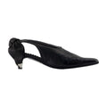 Toga Pulla Embroidered Calfskin Mule — Black