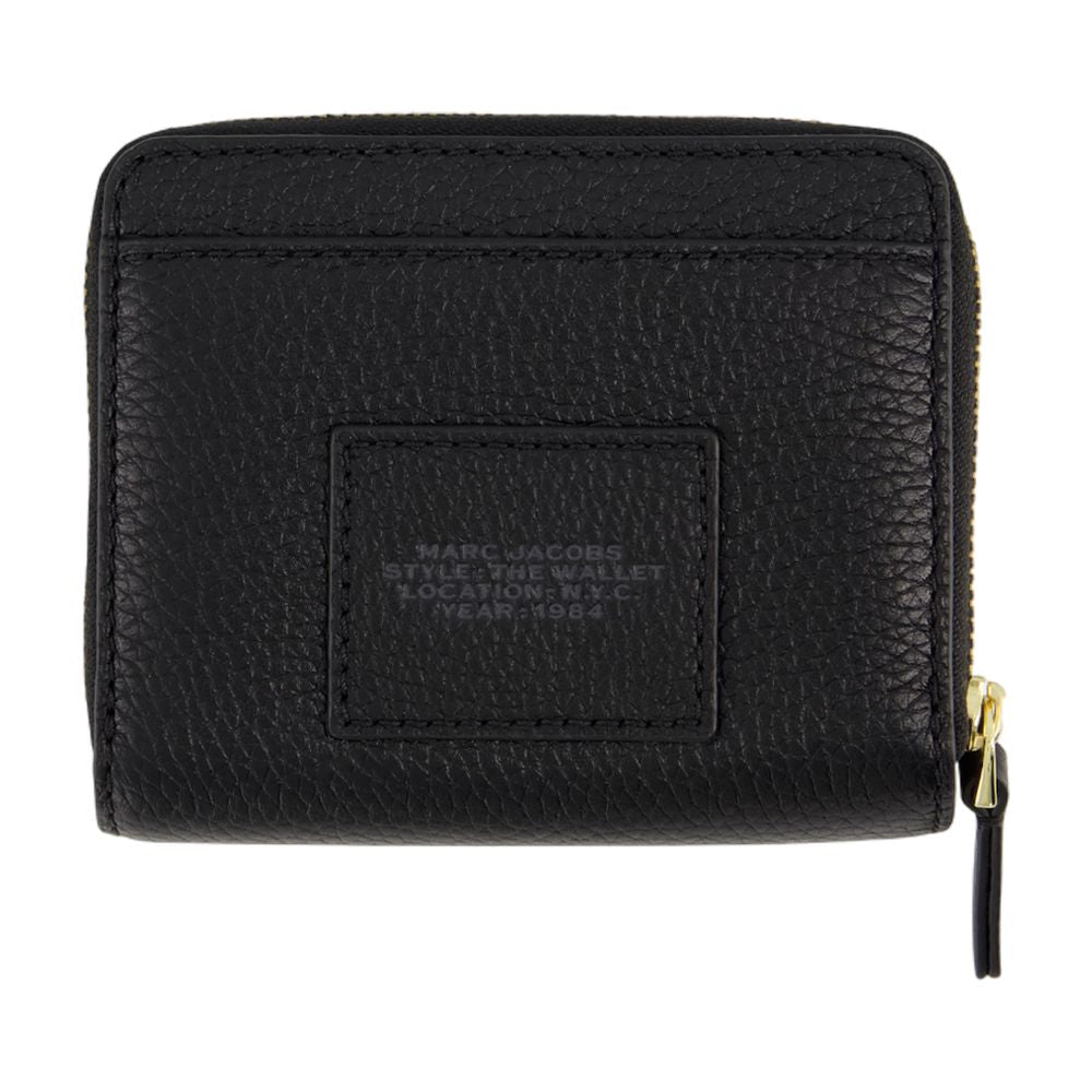 Marc Jacobs Compact Leather Wallet — Black