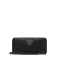 Guess Large Zip Around Wallet — Black
