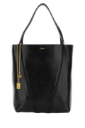 Chloé Pebbled Leather Shoulder Bag — Black
