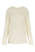 Jil Sander Wool Silk Knit Sweater — Beige