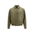Prada Lamb Suede Jacket — Green