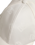 Dolce & Gabbana HAT10043 Cotton Stretch Baseball Cap — White