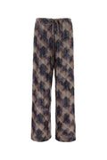Dries Van Noten Argyle-Patterned Viscose Trousers — Purple