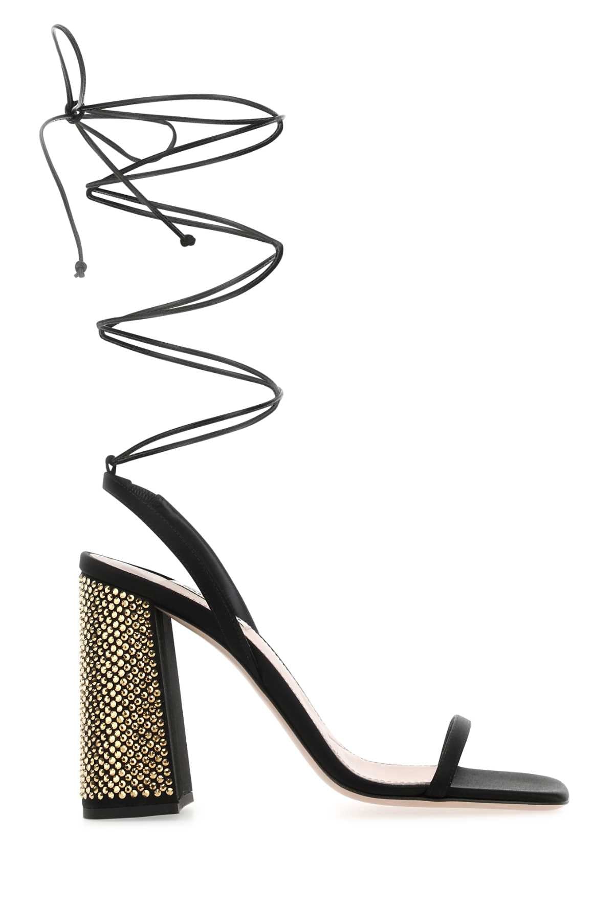 Miu Miu Sandali Heel Sandal — Black