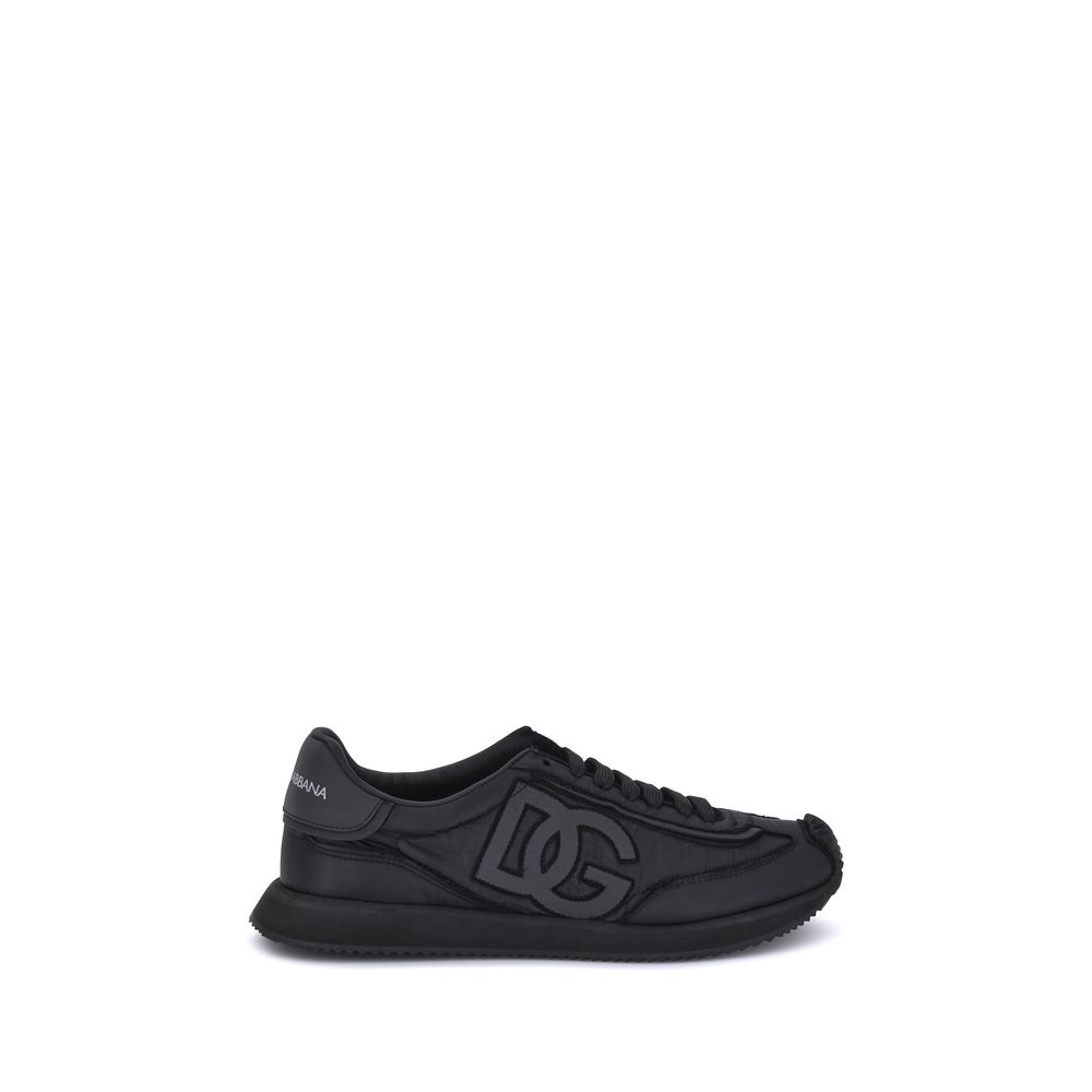 Dolce & Gabbana Logo Monogram Sneaker — Black