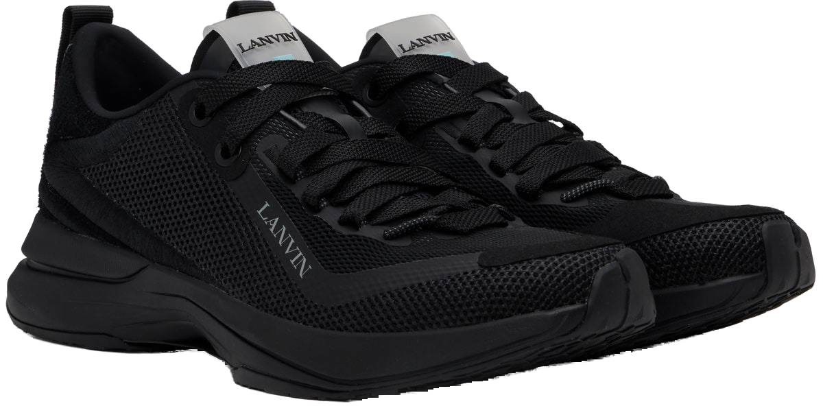 Lanvin Mesh Running Sneaker Sneaker — Black