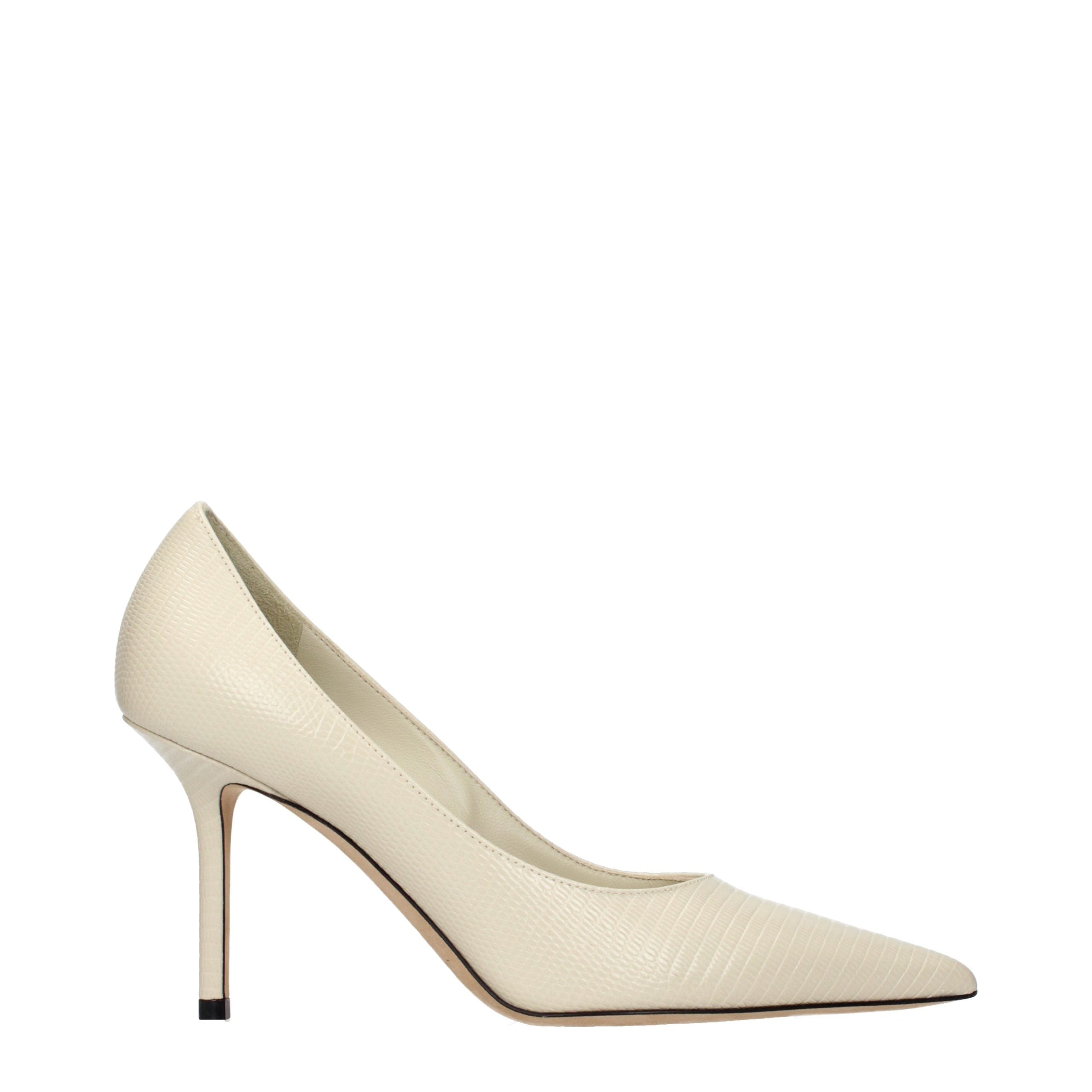 Jimmy Choo Textured Leather Pump — Beige