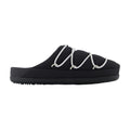 Moon Boot Quilted Synthetic Slipper — Black