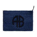 Anine Bing Quilted Textured Clutch — Blue